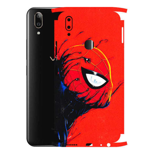 VIVO Z/V/X/T/U/S Series Phone Skins (All Models) - Spiderman Face Venom - 3D Embossed Finish (L-165) Vivo V9 Pro