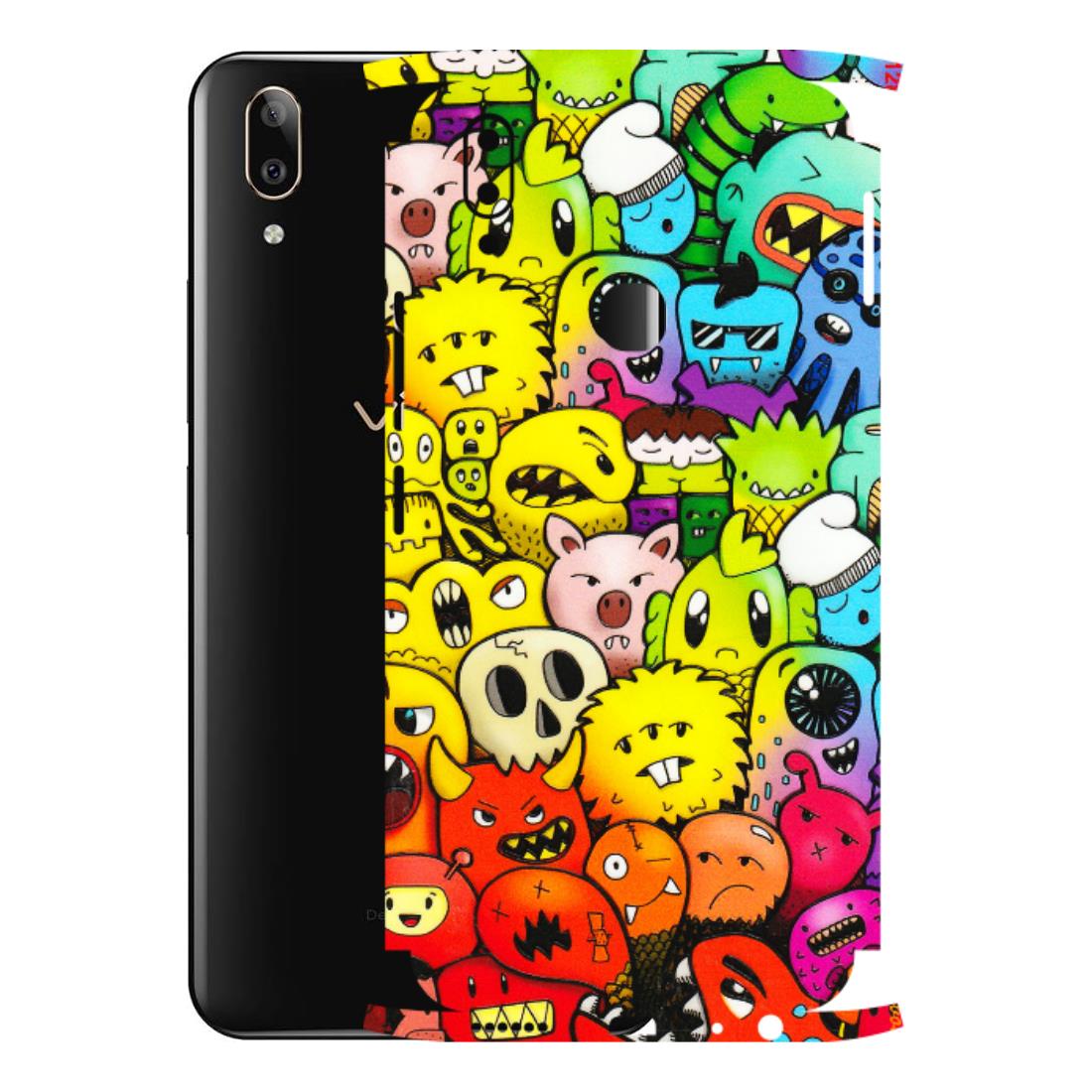 VIVO Z/V/X/T/U/S Series Phone Skins (All Models) - Angry Funkies - 3D Embossed Finish (L-169) Vivo V9 Pro