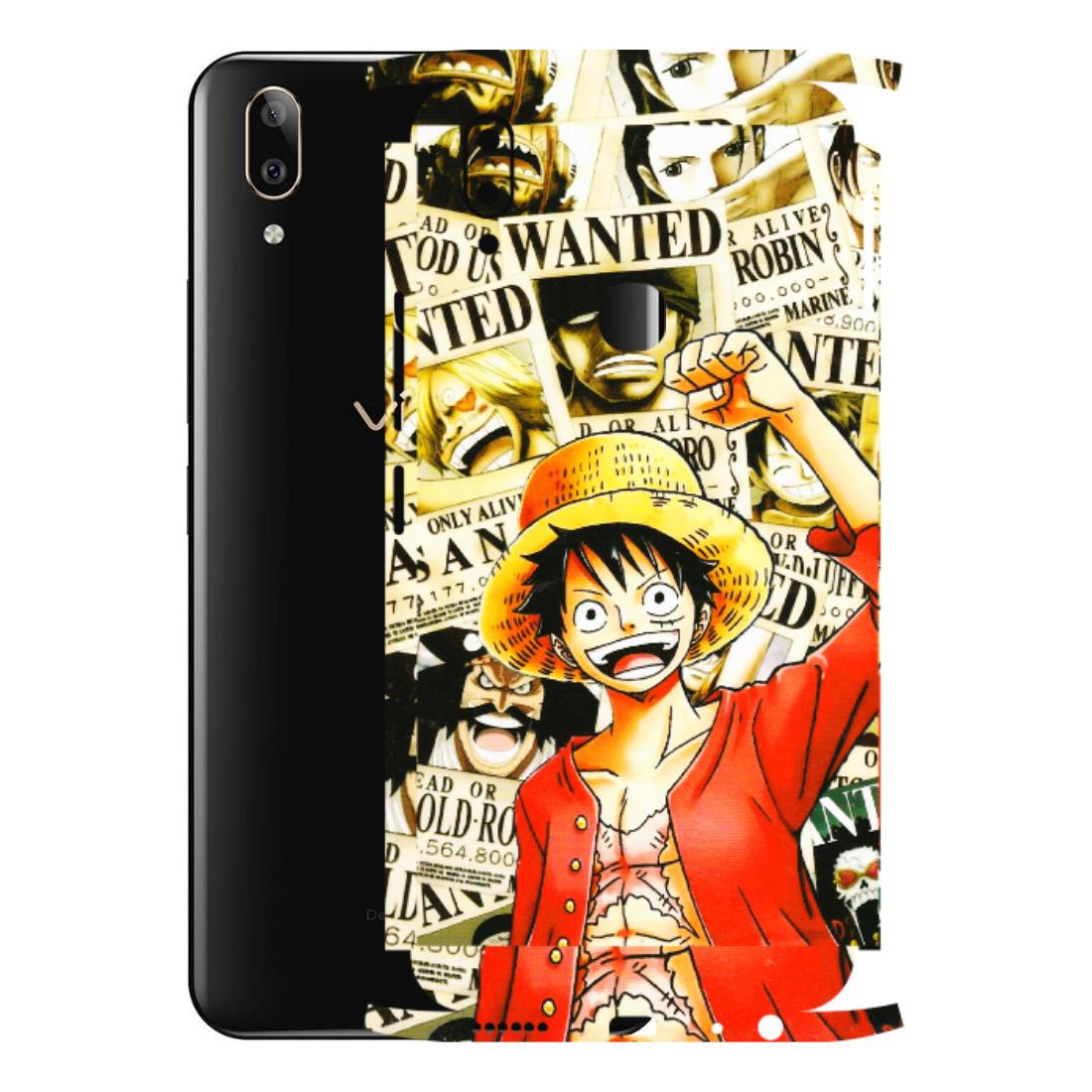 VIVO Z/V/X/T/U/S Series Phone Skins (All Models) - Luffy Anime - 3D Embossed Finish (L-177) Vivo V9 Pro