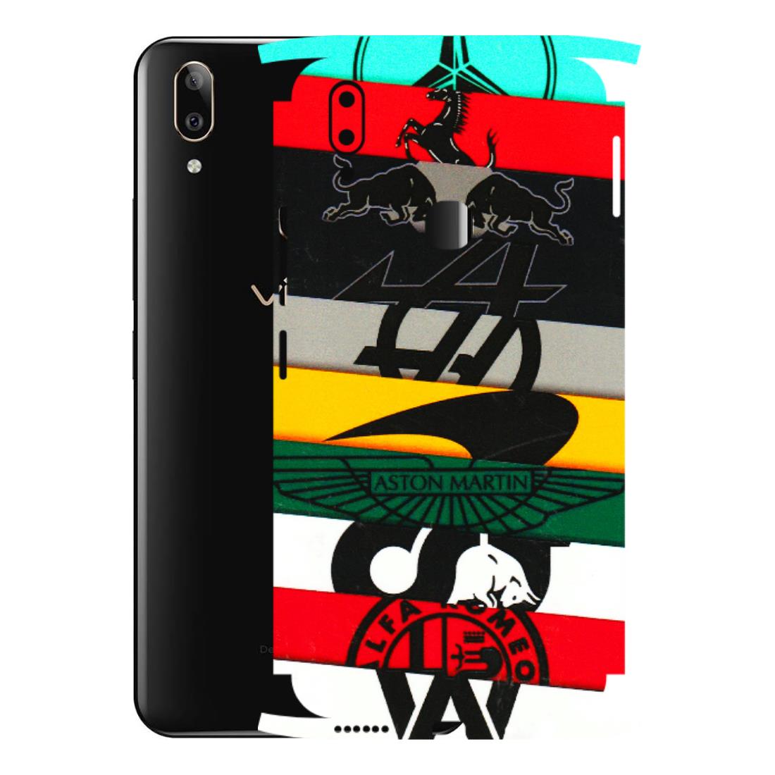 VIVO Z/V/X/T/U/S Series Phone Skins (All Models) - Multi Designer Brands - 3D Embossed Finish (L-187) Vivo V9 Pro
