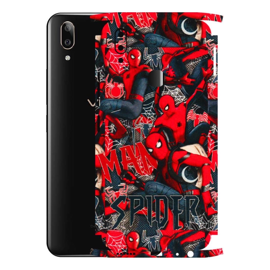 VIVO Z/V/X/T/U/S Series Phone Skins (All Models) - SpiderMan Cool - 3D Embossed Finish (L-188) Vivo V9 Pro