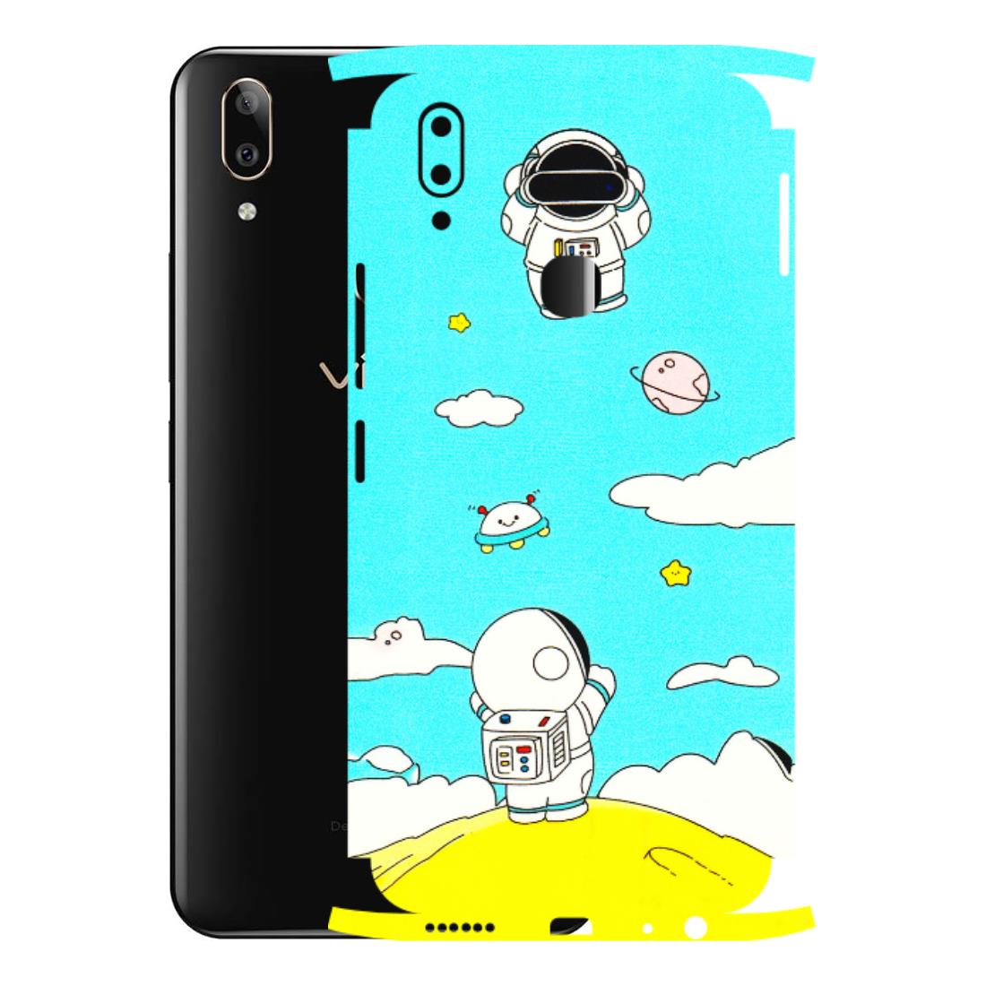 VIVO Z/V/X/T/U/S Series Phone Skins (All Models) - Blue Skies Astro Float - 3D Embossed Finish (L-230) Vivo V9 Pro