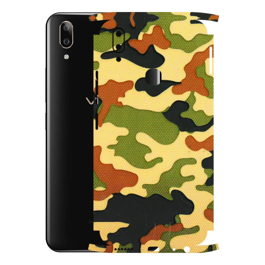 VIVO Z/V/X/T/U/S Series Phone Skins (All Models) - Indian Military - 3D Embossed Finish (L-234) Vivo V9 Pro