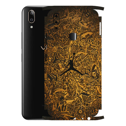 VIVO Z/V/X/T/U/S Series Phone Skins (All Models) - Premium Gold Basketball Player - 3D Embossed Finish (L-236) Vivo V9 Pro