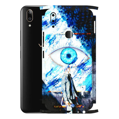 VIVO Z/V/X/T/U/S Series Phone Skins (All Models) - Gojo Satoru evil eye - 3D Embossed Finish (L-239) Vivo V9 Pro