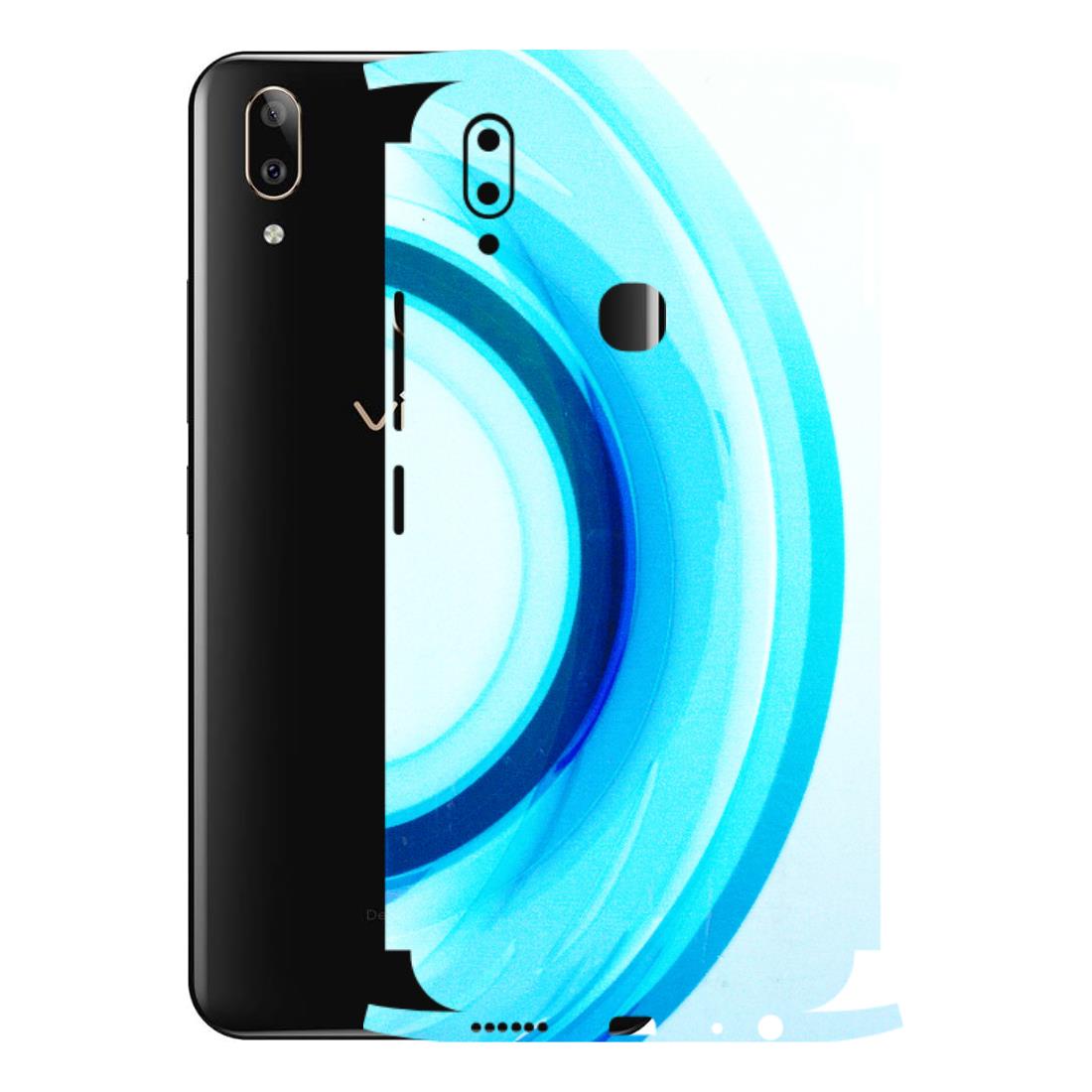 VIVO Z/V/X/T/U/S Series Phone Skins (All Models) - The Blue Curve - 3D Embossed Finish (L-244) Vivo V9 Pro