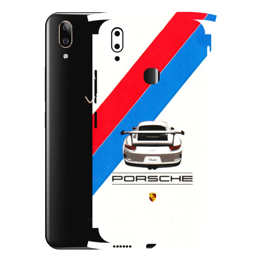VIVO Z/V/X/T/U/S Series Phone Skins (All Models) - Porche Car Sober Logo - 3D Embossed Finish (L-248) Vivo V9 Pro
