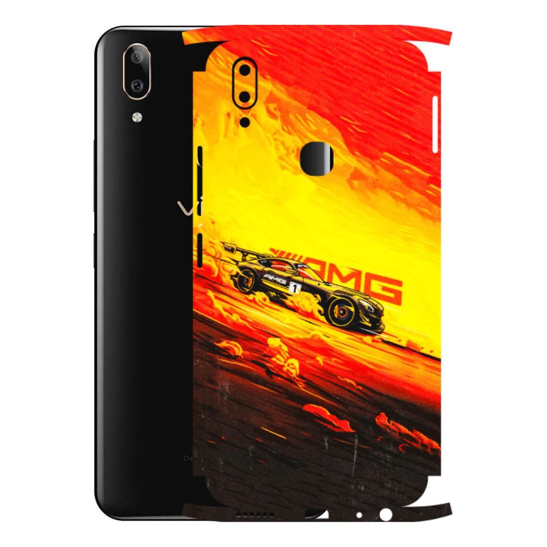 VIVO Z/V/X/T/U/S Series Phone Skins (All Models) - AMG Car Speed Cover - 3D Embossed Finish (L-256) Vivo V9 Pro
