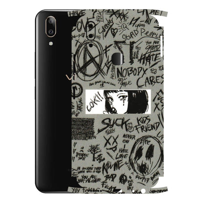 VIVO Z/V/X/T/U/S Series Phone Skins (All Models) - Never Have Love Anime - 3D Embossed Finish (L-260) Vivo V9 Pro