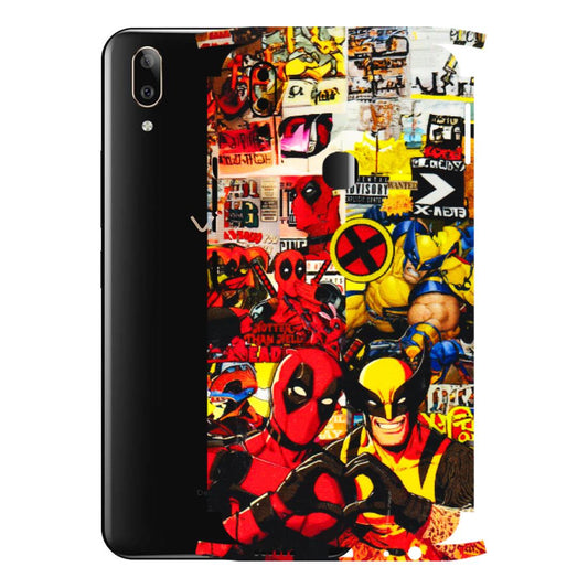 VIVO Z/V/X/T/U/S Series Phone Skins (All Models) - Spidy Wolverine - 3D Embossed Finish (L-310) Vivo V9 Pro