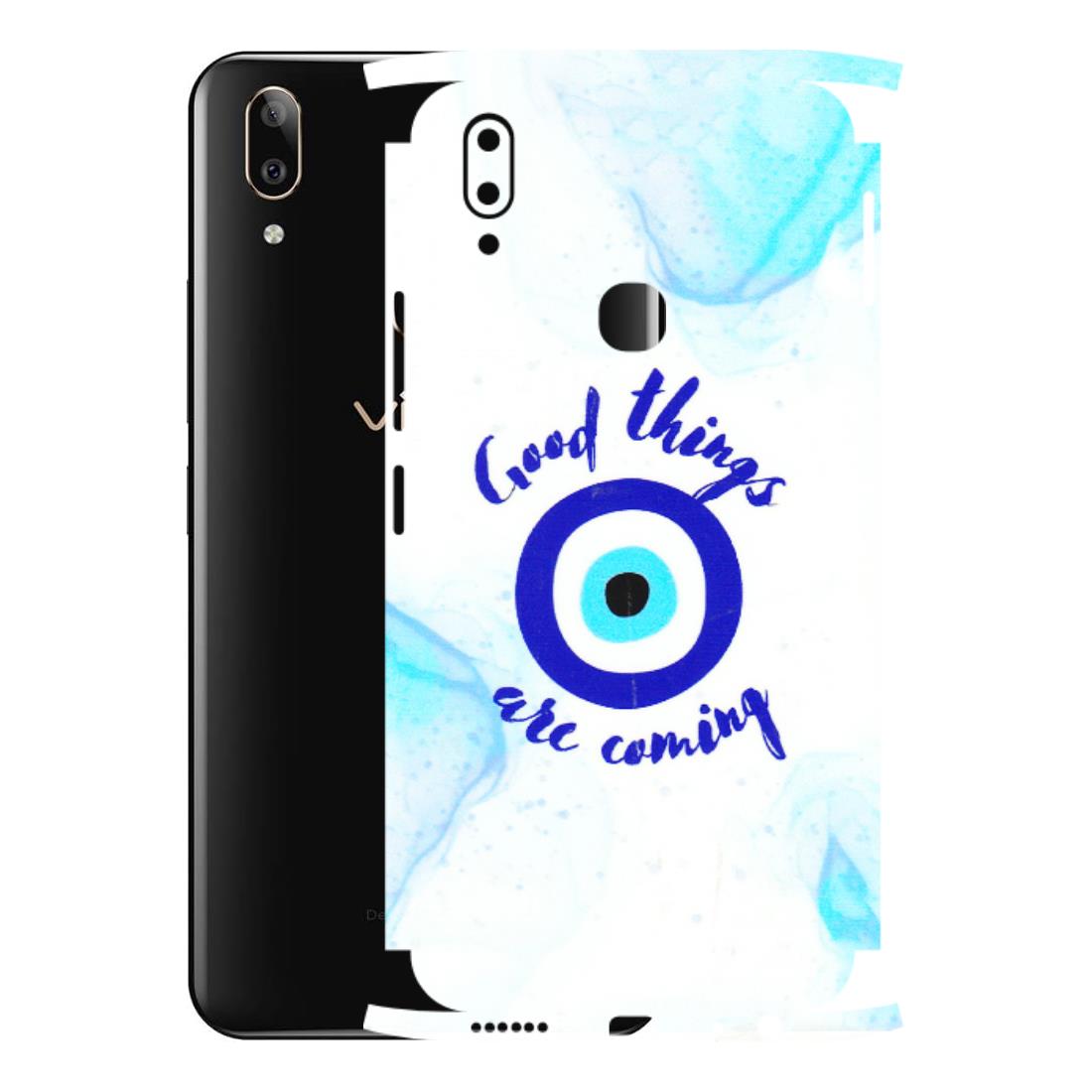 VIVO Z/V/X/T/U/S Series Phone Skins (All Models) - Evil Eye Good Things Are Coming - 3D Embossed Finish (L-322) Vivo V9 Pro
