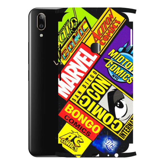 VIVO Z/V/X/T/U/S Series Phone Skins (All Models) - Bongo Comic Con - 3D Embossed Finish (L-325) Vivo V9 Pro