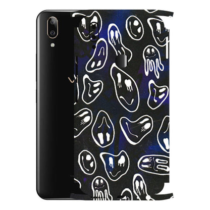 VIVO Z/V/X/T/U/S Series Phone Skins (All Models) - Distorted Smileys - 3D Embossed Finish (L-92) Vivo V9 Pro