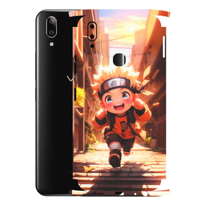 VIVO Z/V/X/T/U/S Series Phone Skins (All Models) - Naruto Cute Toon Running - Matte Finish (M-04) Vivo V9 Pro