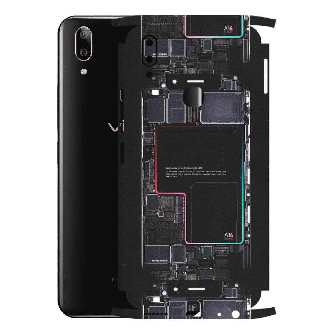VIVO Z/V/X/T/U/S Series Phone Skins (All Models) - Motherboard Circuit Layout - Matte Finish (M-117) Vivo V9 Pro