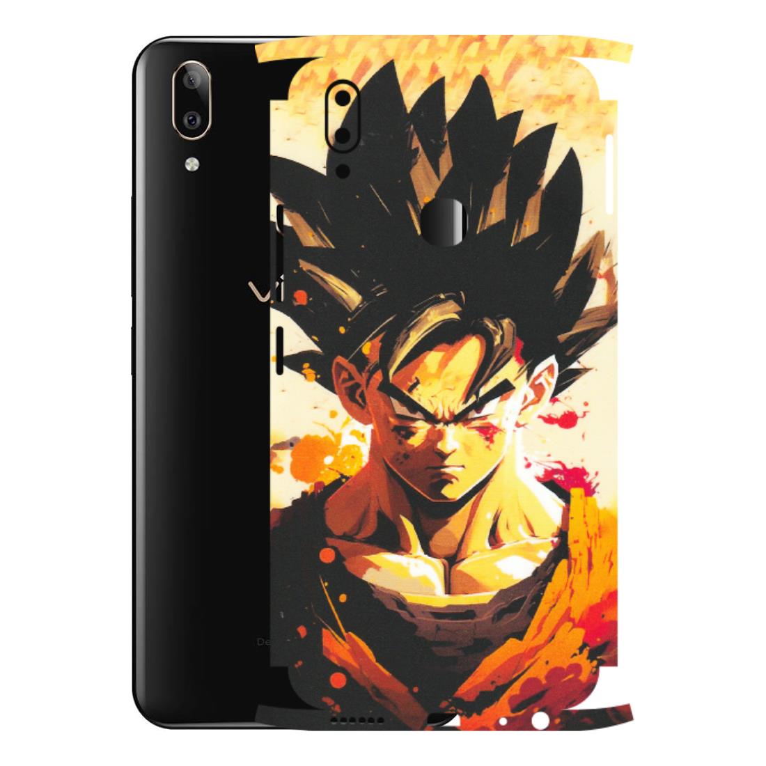 VIVO Z/V/X/T/U/S Series Phone Skins (All Models) - Angry Goku - Matte Finish (M-12) Vivo V9 Pro