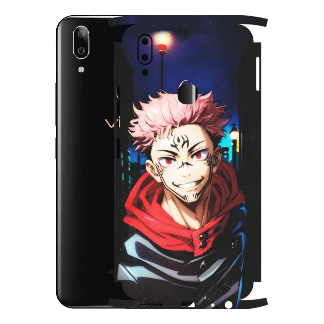 VIVO Z/V/X/T/U/S Series Phone Skins (All Models) - Yuji Itadori Funny Face Anime - Matte Finish (M-152) Vivo V9 Pro