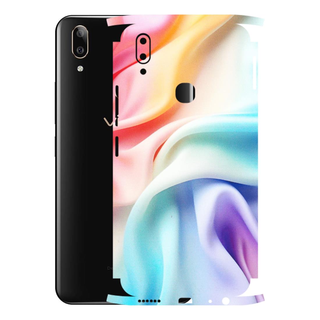 VIVO Z/V/X/T/U/S Series Phone Skins (All Models) - Colourful Silk Cloth - Matte Finish (M-165) Vivo V9 Pro