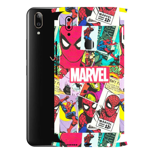 VIVO Z/V/X/T/U/S Series Phone Skins (All Models) - Marvel Comic Spiderman Grafitti - Matte Finish (M-72) Vivo V9 Pro