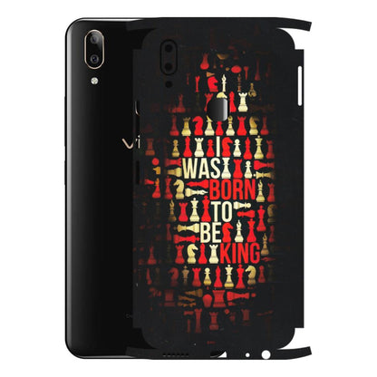 VIVO Z/V/X/T/U/S Series Phone Skins (All Models) - Born To Be King - Matte Finish (M-73) Vivo V9 Pro