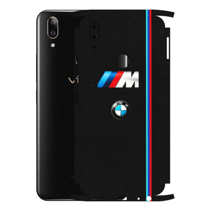VIVO Z/V/X/T/U/S Series Phone Skins (All Models) - Styling With Black BMW - Matte Finish (M-74) Vivo V9 Pro