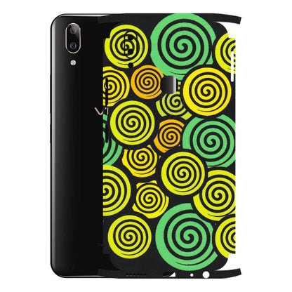 VIVO Z/V/X/T/U/S Series Phone Skins (All Models) - Crazy Spiral - Matte Finish (M-91) Vivo V9 Pro