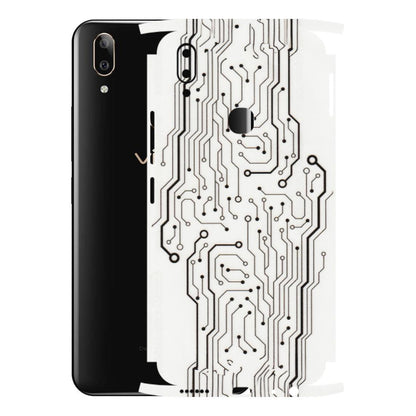 VIVO Z/V/X/T/U/S Series Phone Skins (All Models) - Tech Circuits - Transparent Finish (T-03) Vivo V9 Pro
