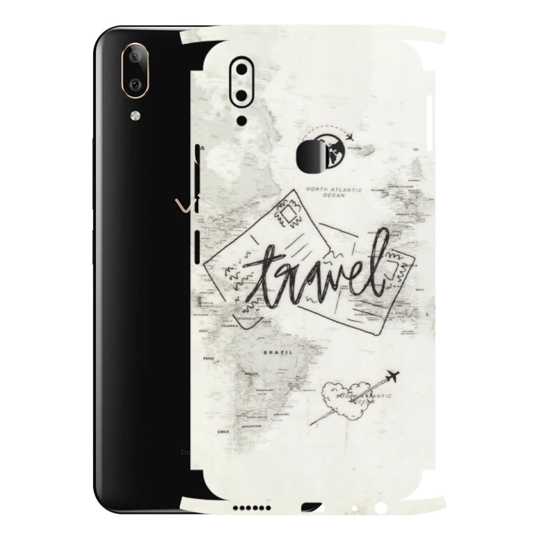VIVO Z/V/X/T/U/S Series Phone Skins (All Models) - Travel Ticket - Transparent Finish (T-06) Vivo V9 Pro