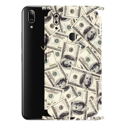VIVO Z/V/X/T/U/S Series Phone Skins (All Models) - Dollar Lover - Transparent Finish (T-17) Vivo V9 Pro