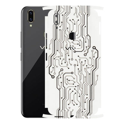 VIVO Z/V/X/T/U/S Series Phone Skins (All Models) - Tech Circuits - Transparent Finish (T-03) Vivo V9
