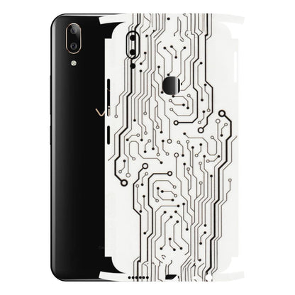 VIVO Z/V/X/T/U/S Series Phone Skins (All Models) - Tech Circuits - Transparent Finish (T-03) Vivo V9 Youth