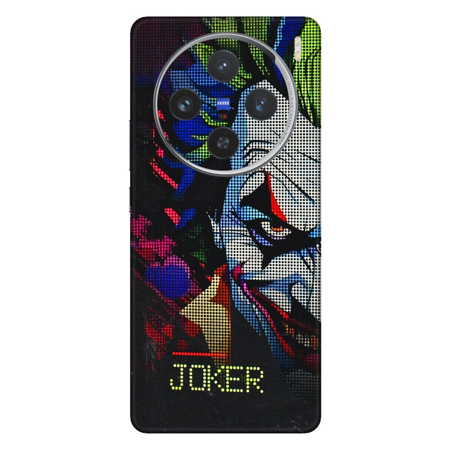 VIVO Z/V/X/T/U/S Series Phone Skins (All Models) - Joker Dot Matrix - 3D Embossed Finish (L-08) Vivo X100 (5G)