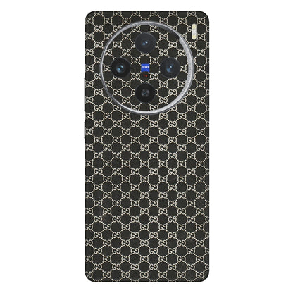 VIVO Z/V/X/T/U/S Series Phone Skins (All Models) - Black G Print - 3D Embossed Finish (L-109) Vivo X100 (5G)