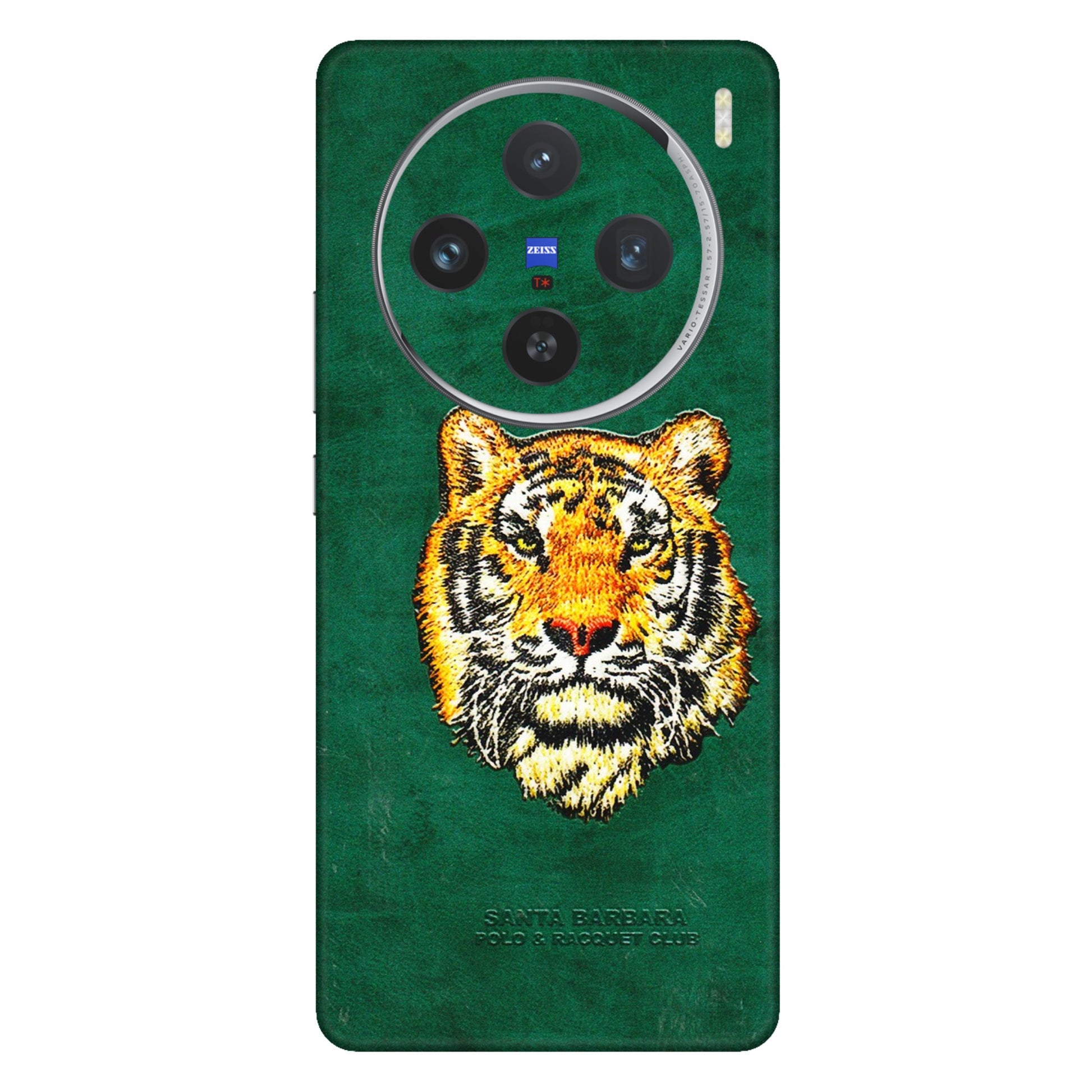 VIVO Z/V/X/T/U/S Series Phone Skins (All Models) - Leather Feel Tiger - 3D Embossed Finish (L-111) Vivo X100 (5G)