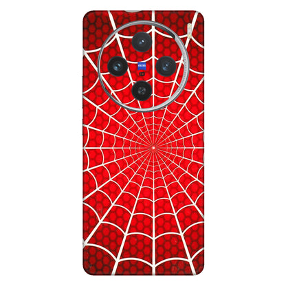 VIVO Z/V/X/T/U/S Series Phone Skins (All Models) - Classic Spidey Web - 3D Embossed Finish (L-115) Vivo X100 (5G)