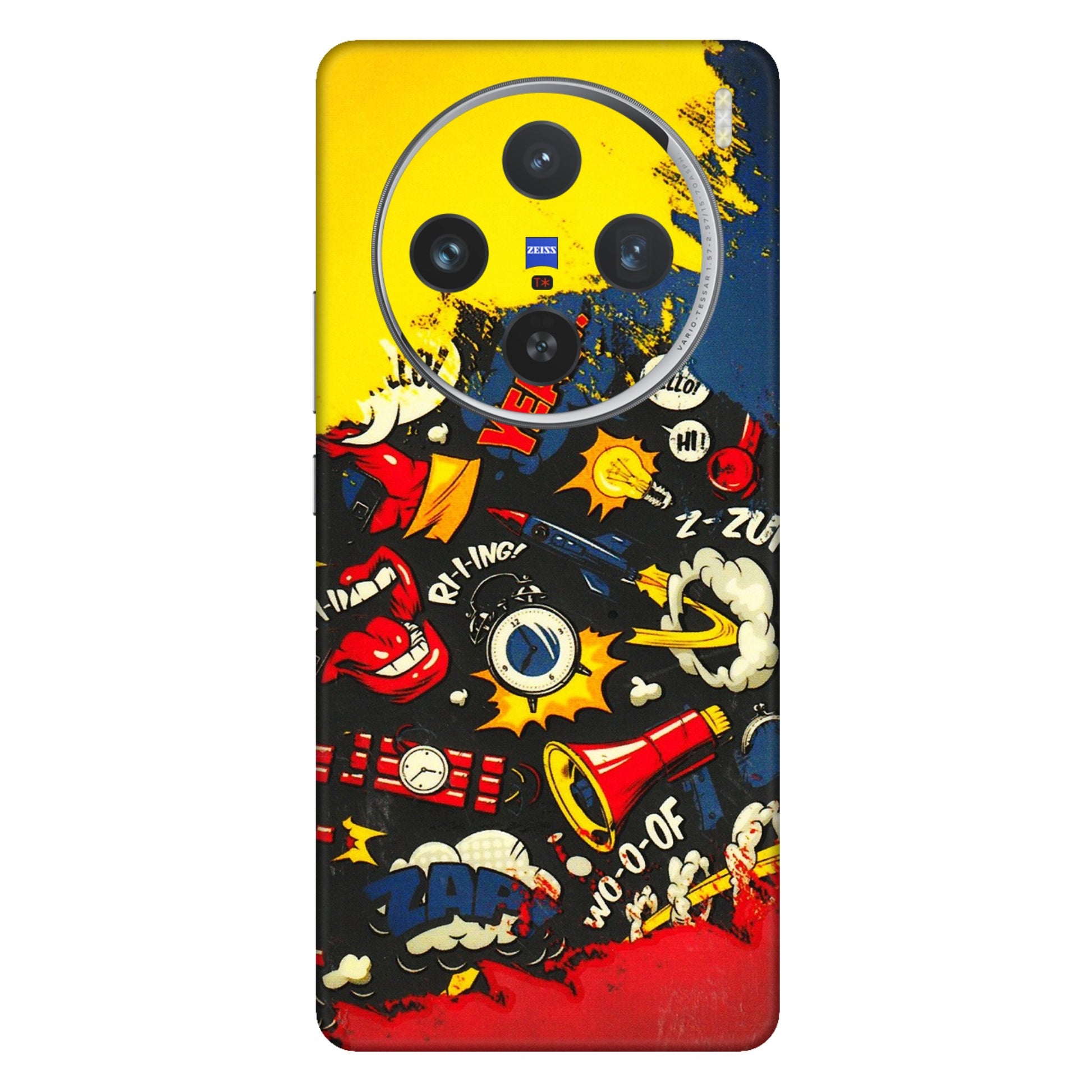 VIVO Z/V/X/T/U/S Series Phone Skins (All Models) - Pacific Doodle Art - 3D Embossed Finish (L-120) Vivo X100 (5G)