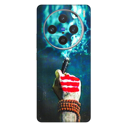 VIVO Z/V/X/T/U/S Series Phone Skins (All Models) - Mahadev Bhakt - 3D Embossed Finish (L-146) Vivo X100 (5G)
