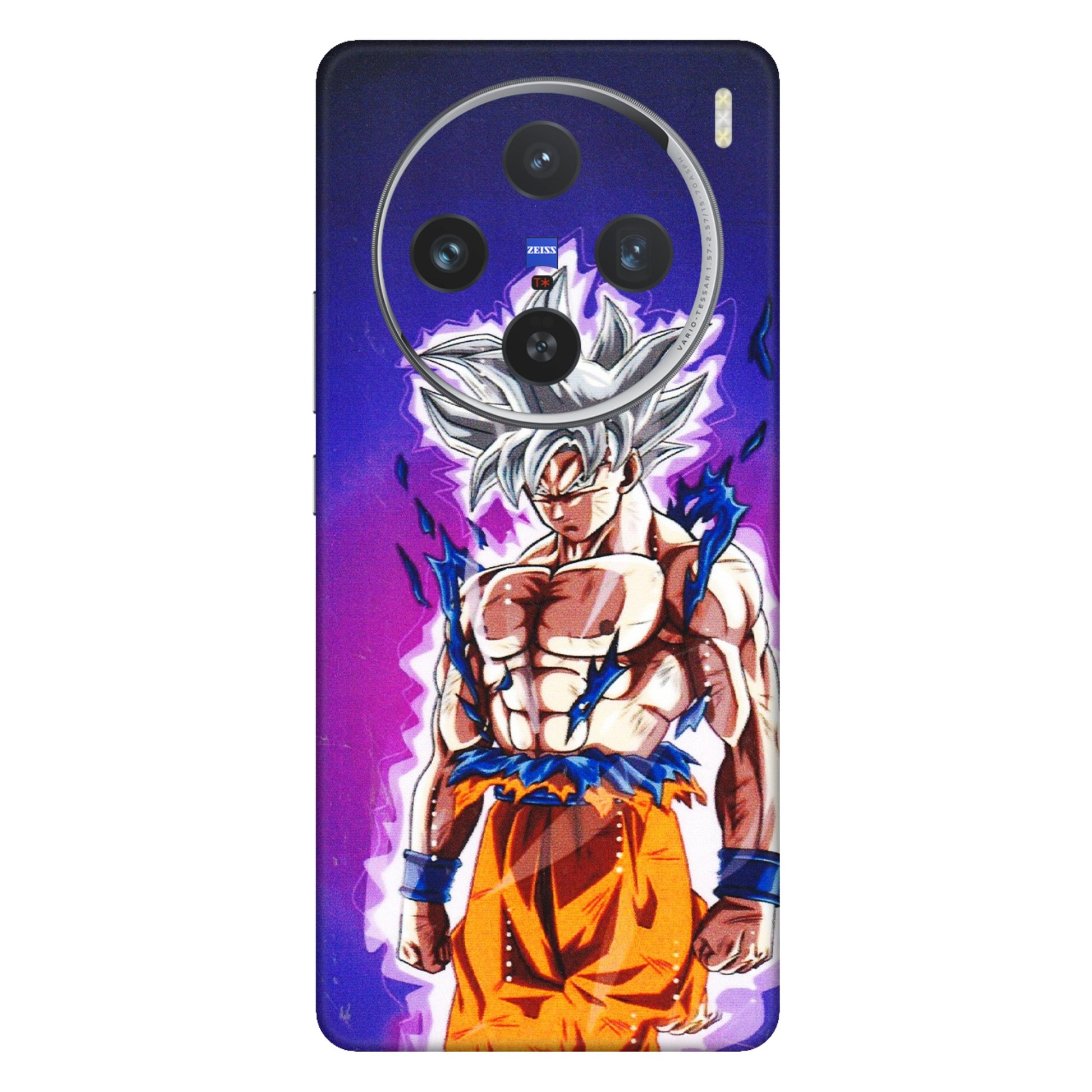 VIVO Z/V/X/T/U/S Series Phone Skins (All Models) - Goku Purple Anime - 3D Embossed Finish (L-147) Vivo X100 (5G)