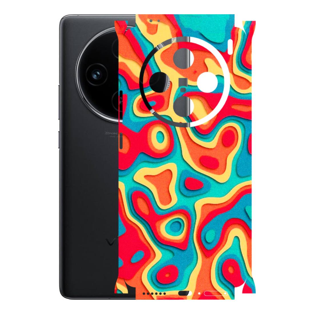 VIVO Z/V/X/T/U/S Series Phone Skins (All Models) - Abstract Swirl - 3D Embossed Finish (L-150) Vivo X100 (5G)