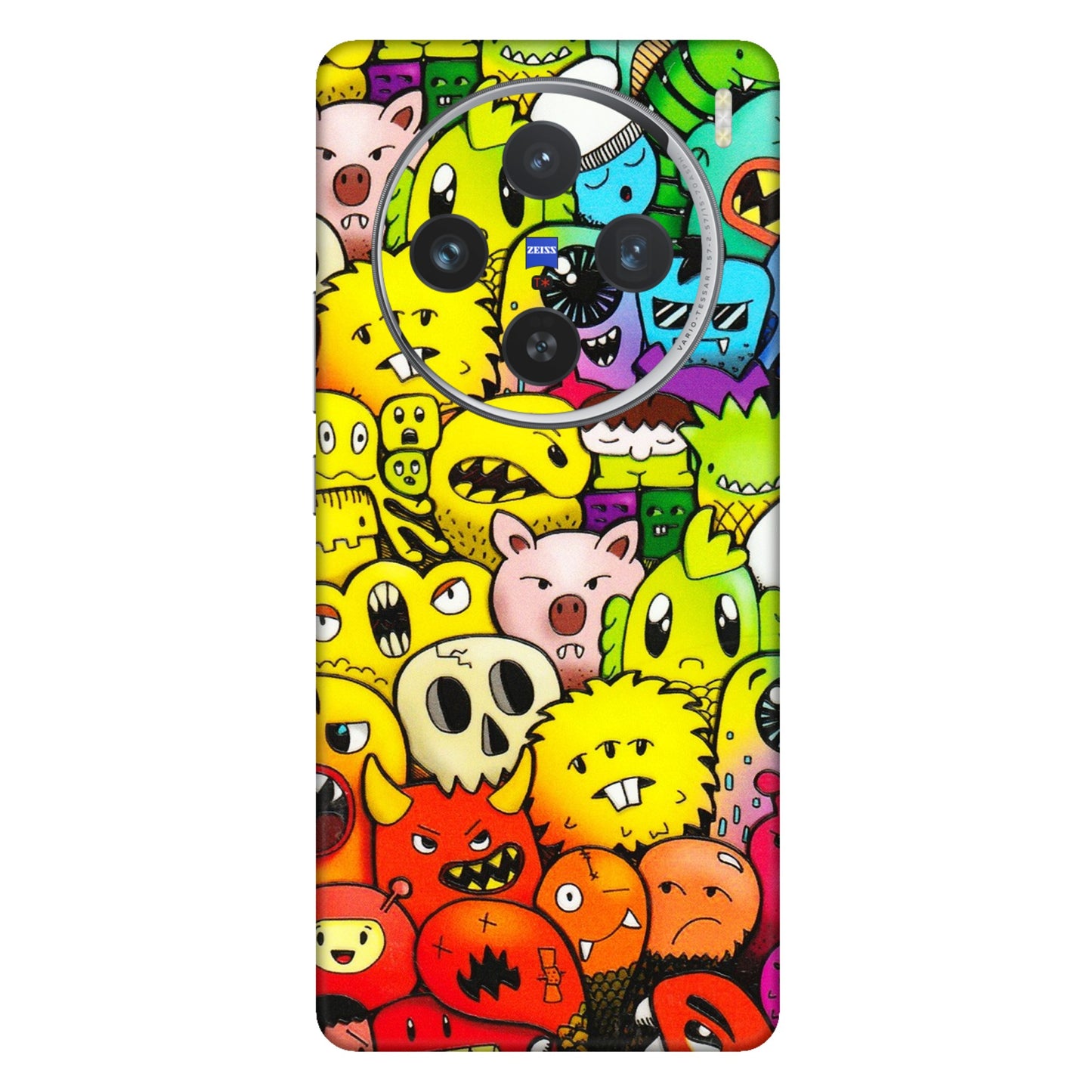 VIVO Z/V/X/T/U/S Series Phone Skins (All Models) - Angry Funkies - 3D Embossed Finish (L-169) Vivo X100 (5G)