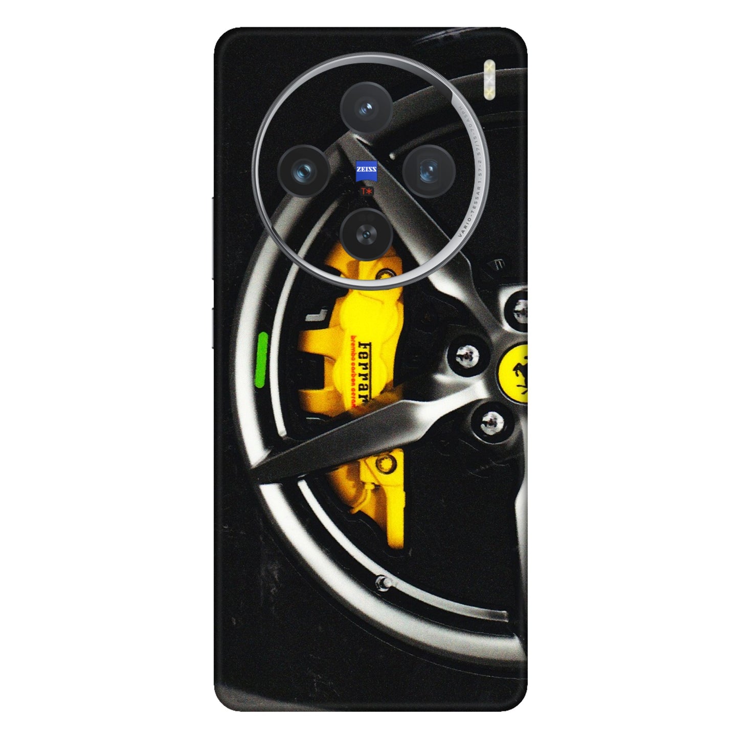 VIVO Z/V/X/T/U/S Series Phone Skins (All Models) - Ferrari Wheel Alloy - 3D Embossed Finish (L-173) Vivo X100 (5G)