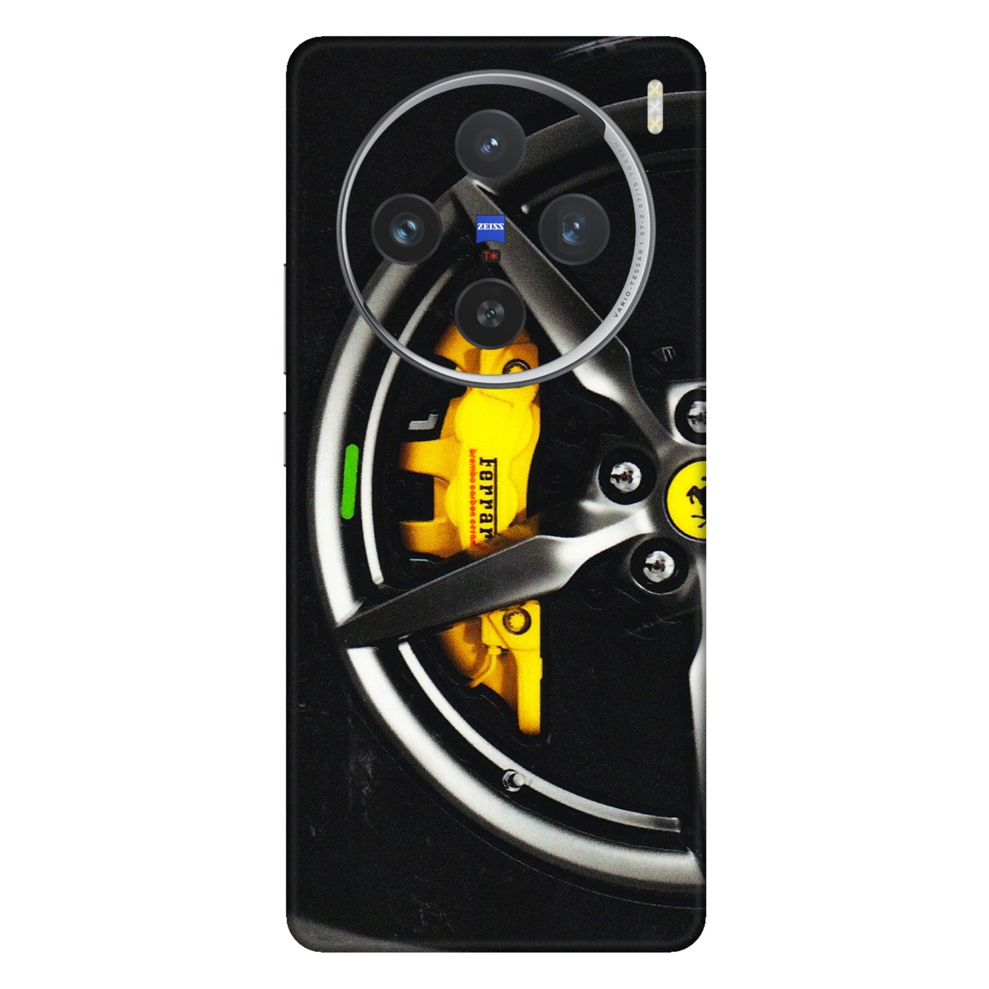 VIVO Z/V/X/T/U/S Series Phone Skins (All Models) - Ferrari Wheel Alloy - 3D Embossed Finish (L-173) Vivo X100 (5G)