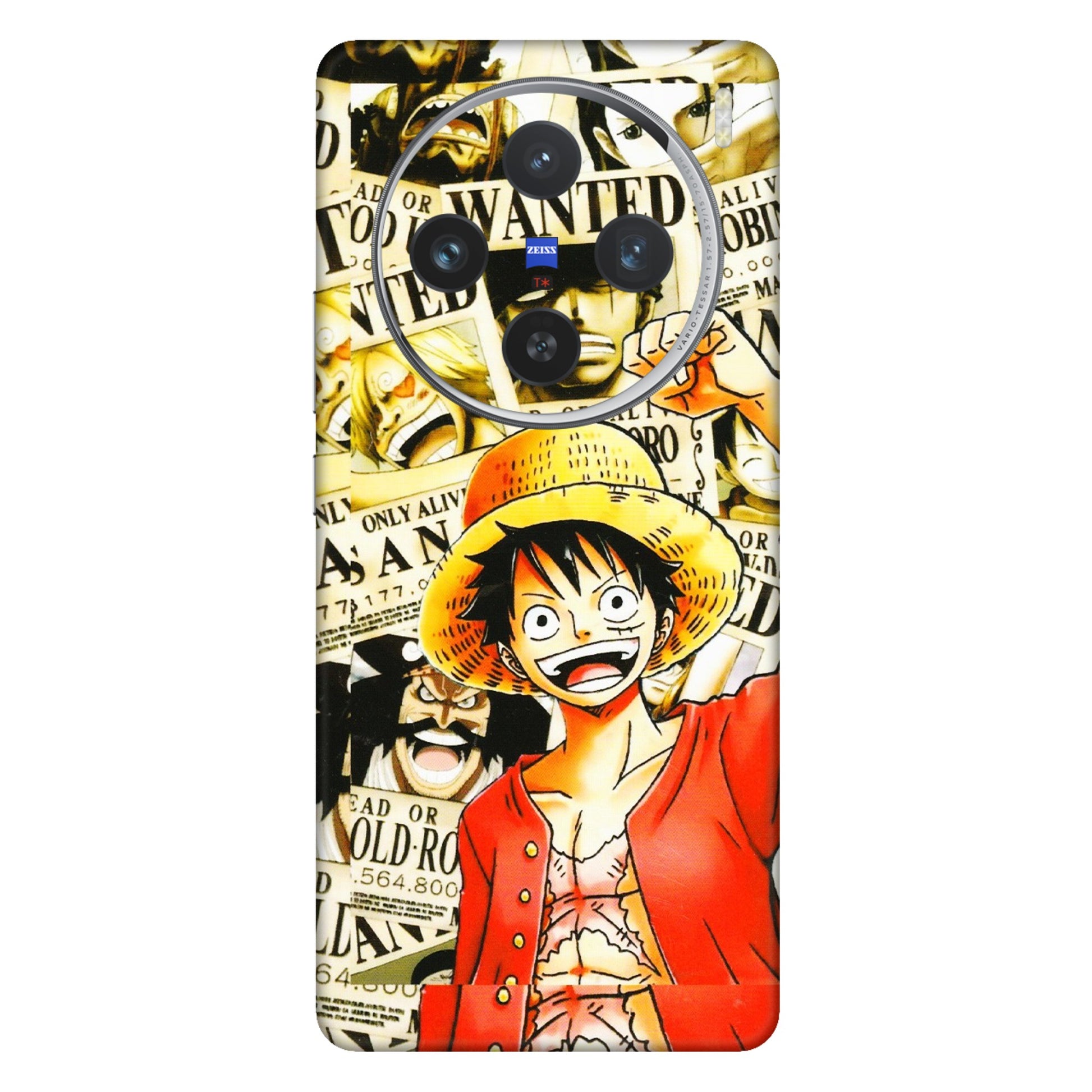 VIVO Z/V/X/T/U/S Series Phone Skins (All Models) - Luffy Anime - 3D Embossed Finish (L-177) Vivo X100 (5G)
