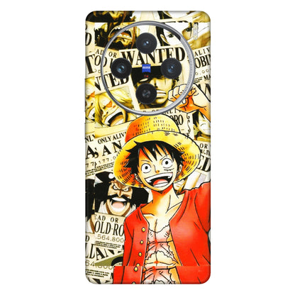 VIVO Z/V/X/T/U/S Series Phone Skins (All Models) - Luffy Anime - 3D Embossed Finish (L-177) Vivo X100 (5G)