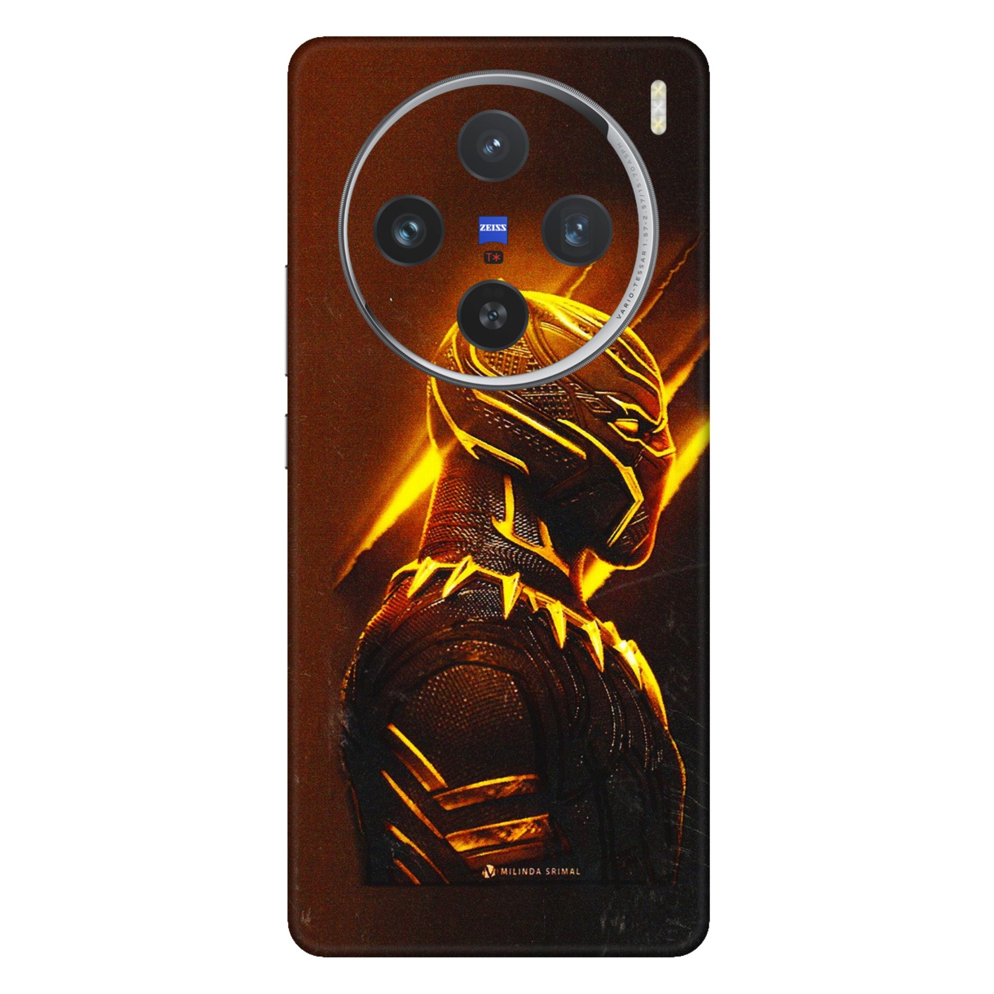 VIVO Z/V/X/T/U/S Series Phone Skins (All Models) - Gold Black Panther - 3D Embossed Finish (L-181) Vivo X100 (5G)