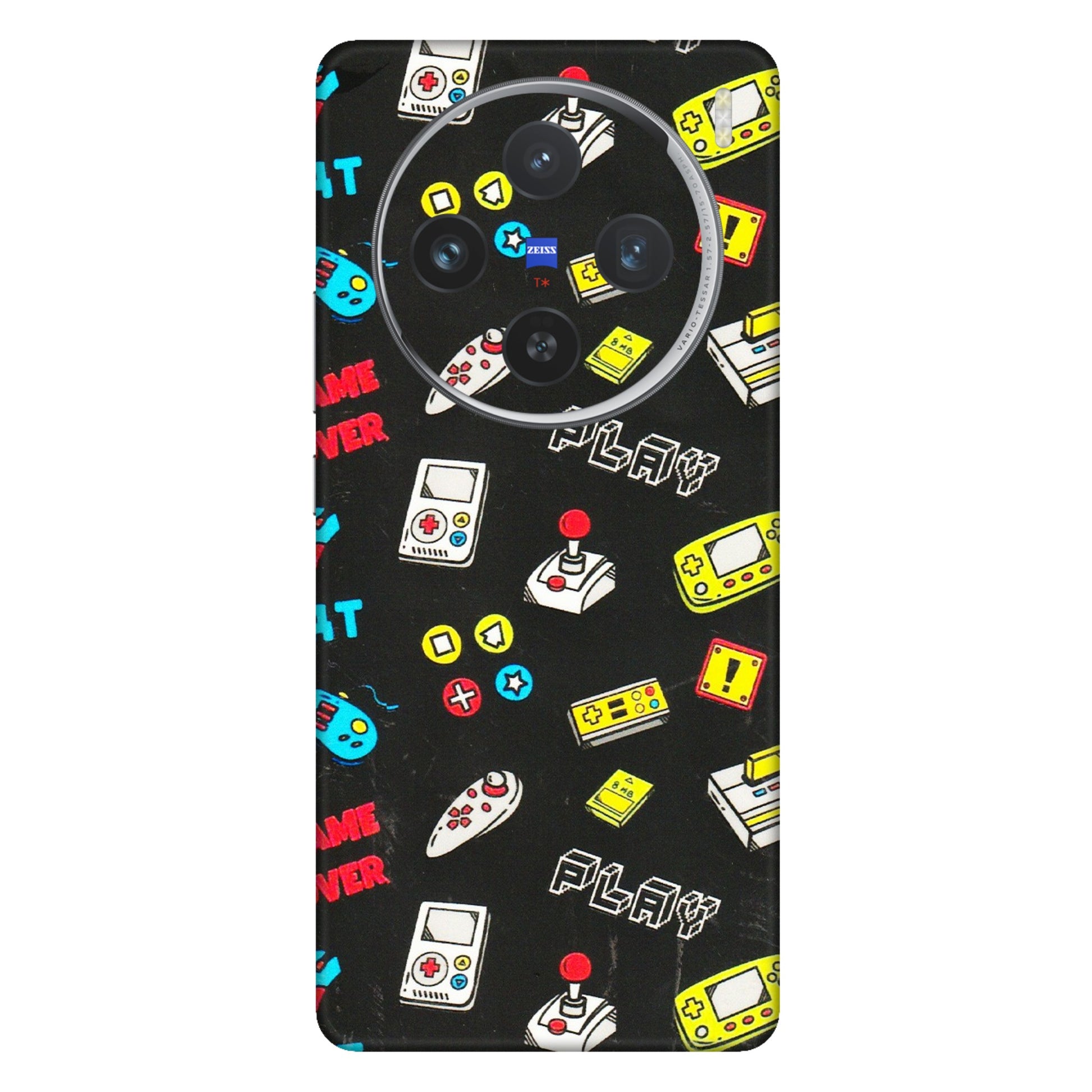 VIVO Z/V/X/T/U/S Series Phone Skins (All Models) - Gaming Doodles - 3D Embossed Finish (L-224) Vivo X100 (5G)