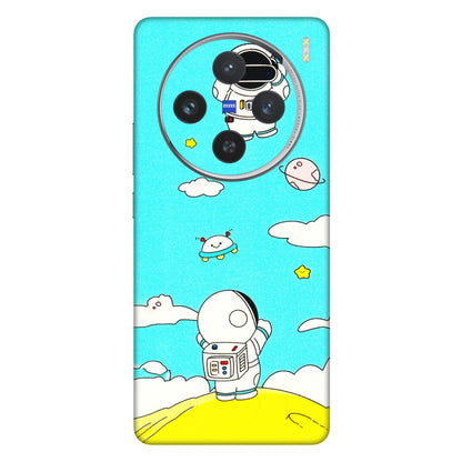 VIVO Z/V/X/T/U/S Series Phone Skins (All Models) - Blue Skies Astro Float - 3D Embossed Finish (L-230) Vivo X100 (5G)