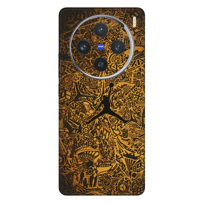 VIVO Z/V/X/T/U/S Series Phone Skins (All Models) - Premium Gold Basketball Player - 3D Embossed Finish (L-236) Vivo X100 (5G)