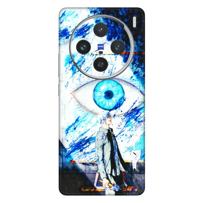 VIVO Z/V/X/T/U/S Series Phone Skins (All Models) - Gojo Satoru evil eye - 3D Embossed Finish (L-239) Vivo X100 (5G)