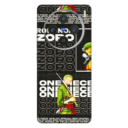 VIVO Z/V/X/T/U/S Series Phone Skins (All Models) - One Piece Zoro - 3D Embossed Finish (L-250) Vivo X100 (5G)